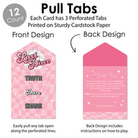 Last Disco - Bachelorette Party Game Pickle Cards - Truth, Dare, Share Pull Tabs - Set of 12