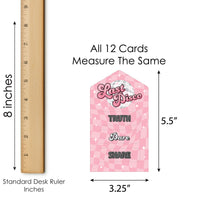 Last Disco - Bachelorette Party Game Pickle Cards - Truth, Dare, Share Pull Tabs - Set of 12
