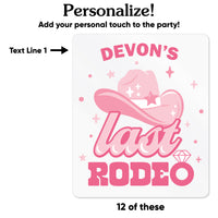 Custom Text Drink Pouches - Last Rodeo - 12 Ct