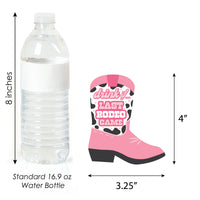 Drink If Game - Last Rodeo - Pink Cowgirl Bachelorette Party Game - 24 Count