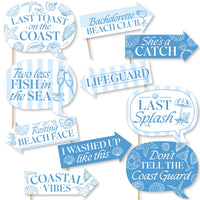 Funny Last Toast on the Coast Funny Photo Props - 10 Ct