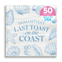 Custom Text - Last Toast On The Coast Napkins