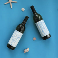 Last Toast on the Coast Wine Bottle Labels - 4 Ct