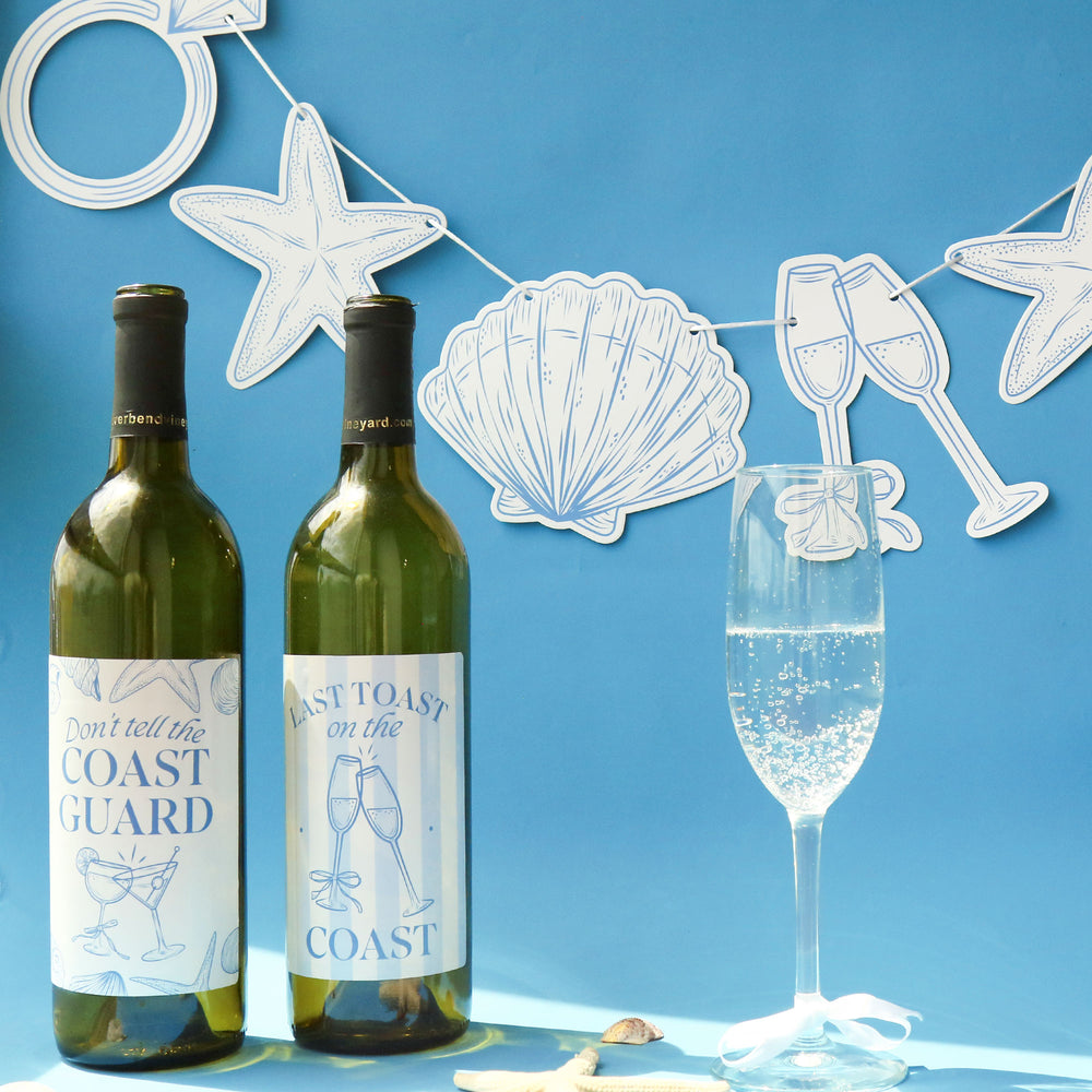 Last Toast on the Coast Garland Banner - 15 Pc