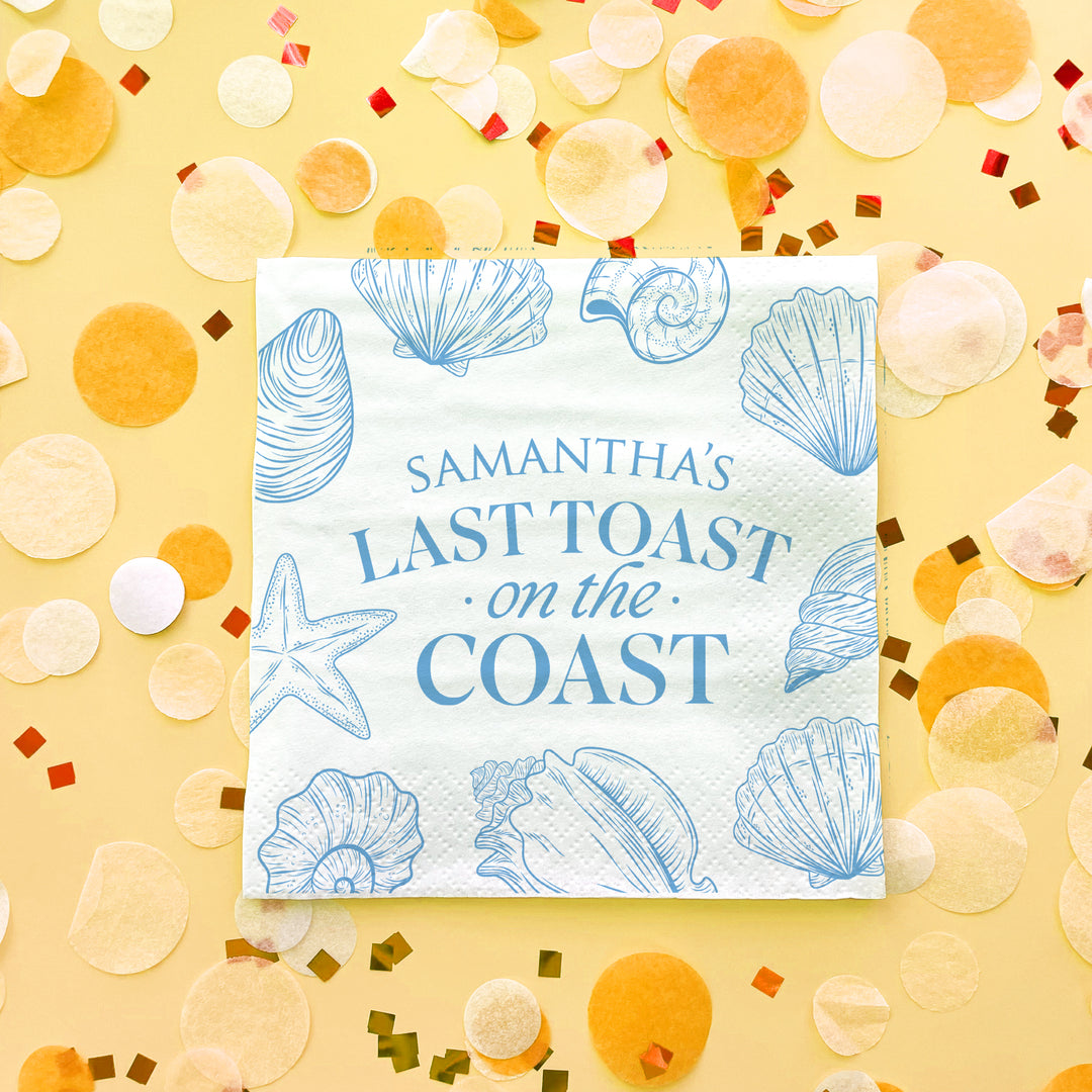 Custom Text - Last Toast On The Coast Napkins