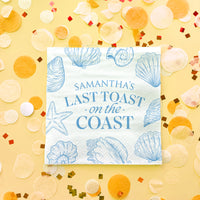 Custom Text - Last Toast On The Coast Napkins