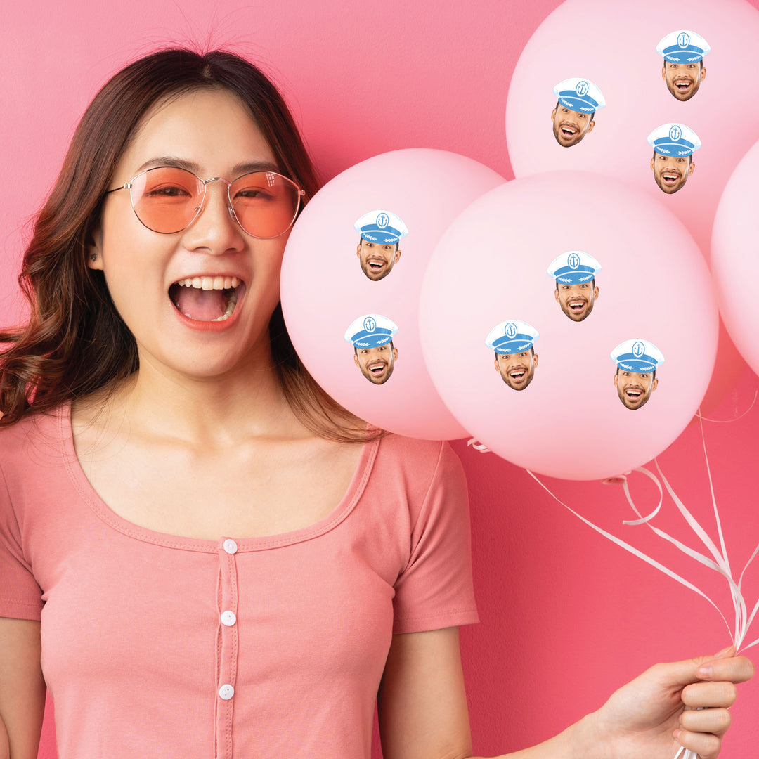 Custom Face Last Toast on the Coast Cut-Out Stickers - 24 Ct
