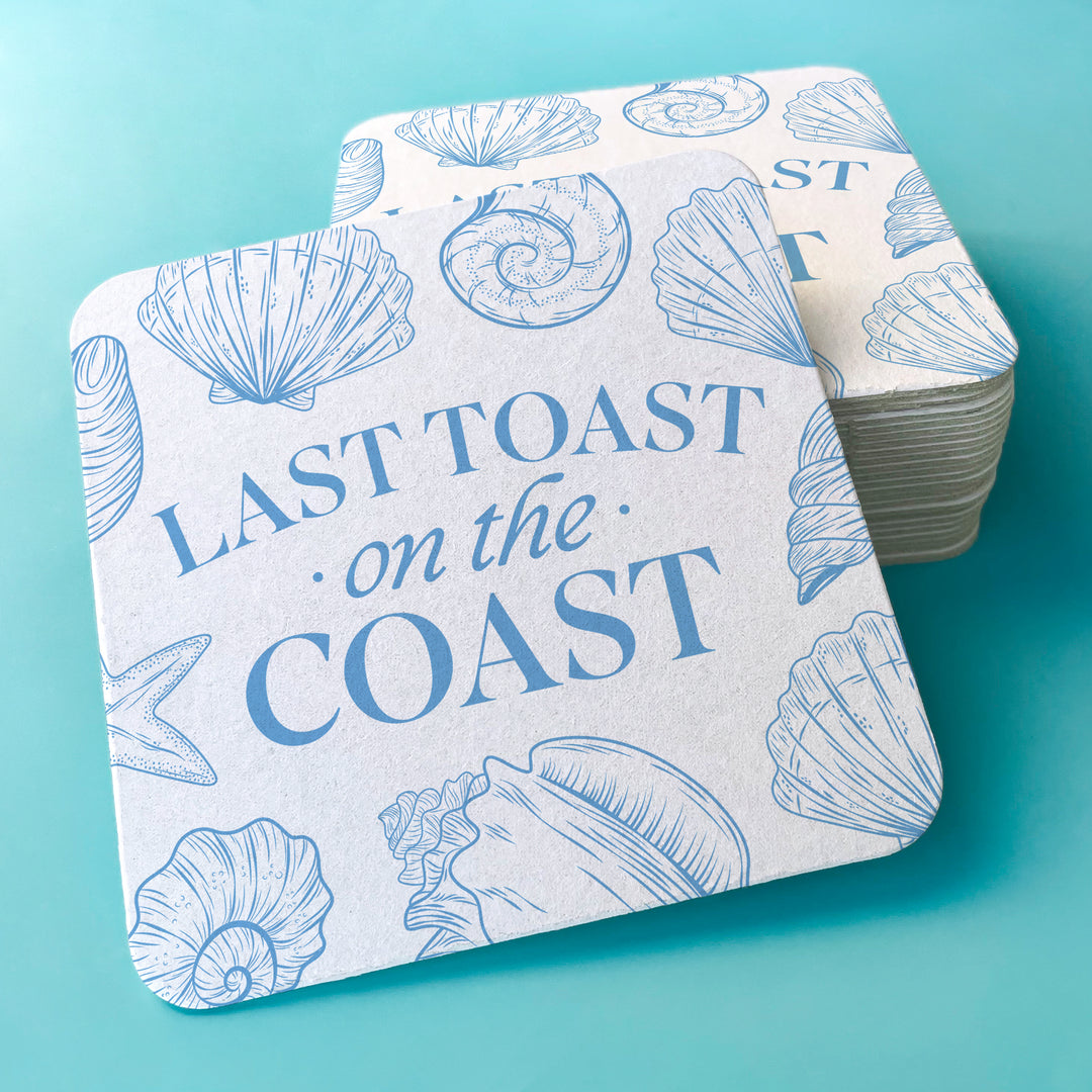 Drink Coasters - Last Toast On The Coast - 25 Ct