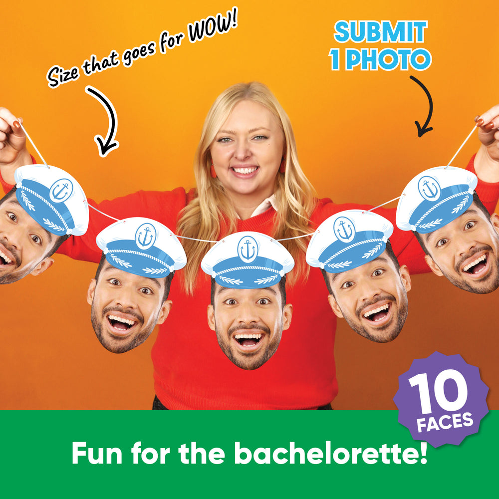 Custom Face Last Toast on the Coast Garland Banner