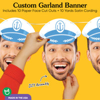 Custom Face Last Toast on the Coast Garland Banner