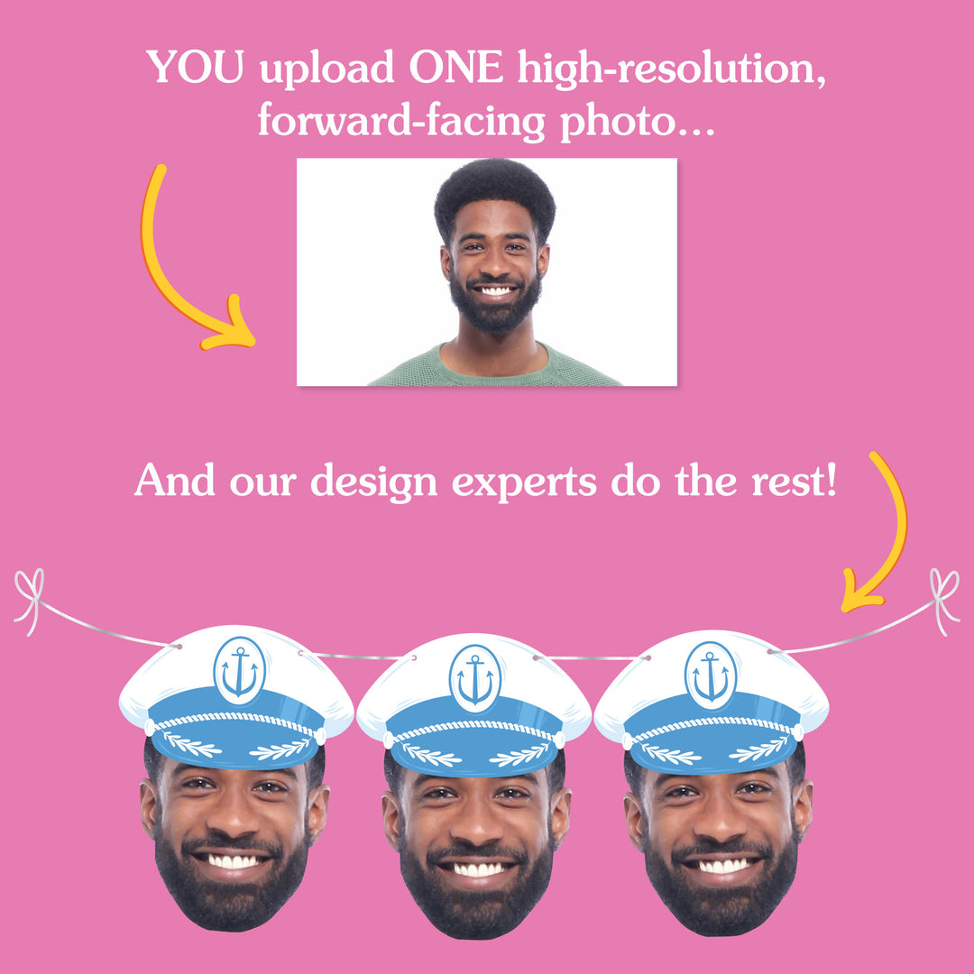 Custom Face Last Toast on the Coast Garland Banner
