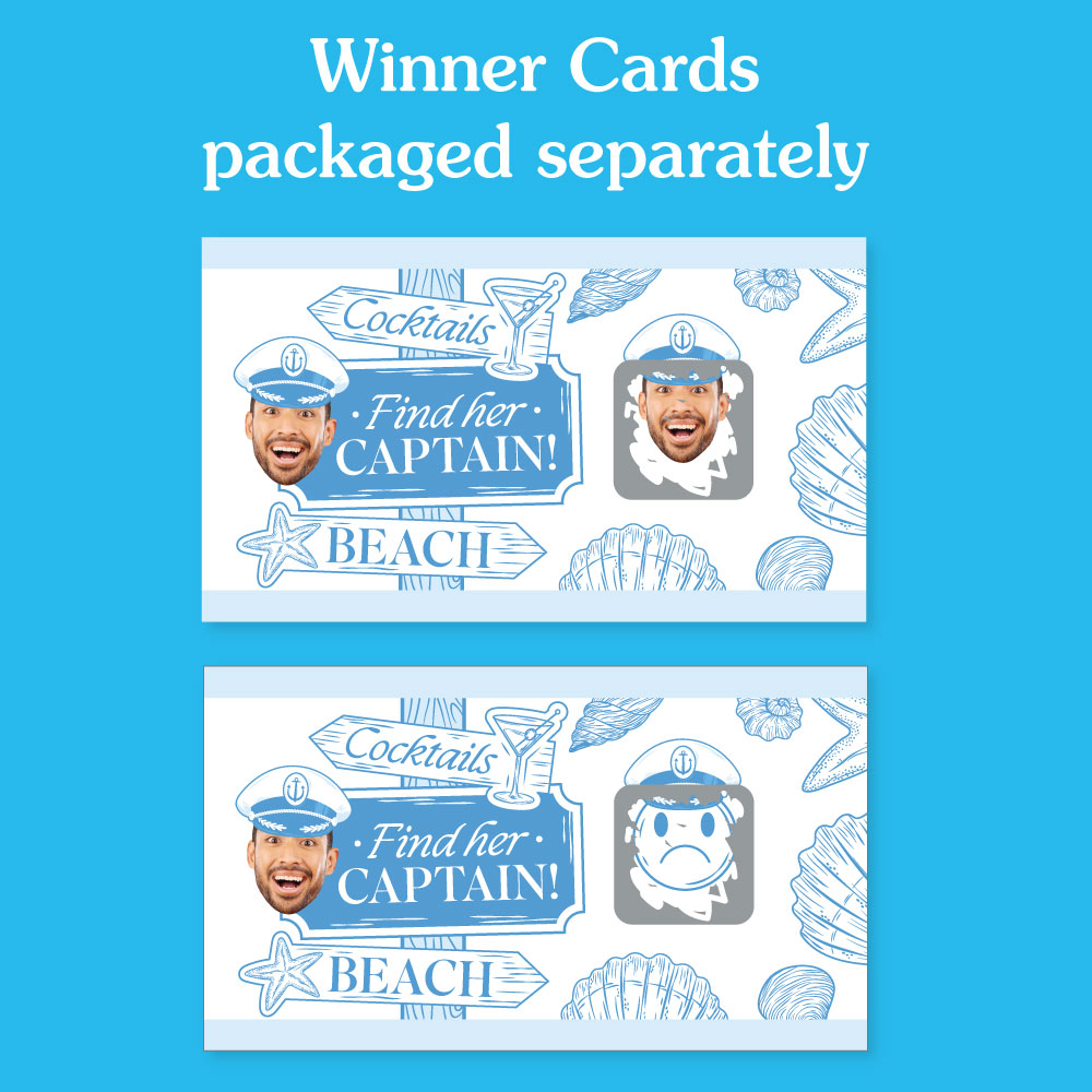 Custom Face Last Toast on the Coast Scratch Off Card Game - 22 Ct