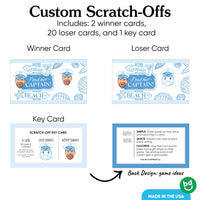 Custom Face Last Toast on the Coast Scratch Off Card Game - 22 Ct