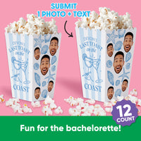 Custom Face Last Toast on the Coast Popcorn Box - 12 Ct