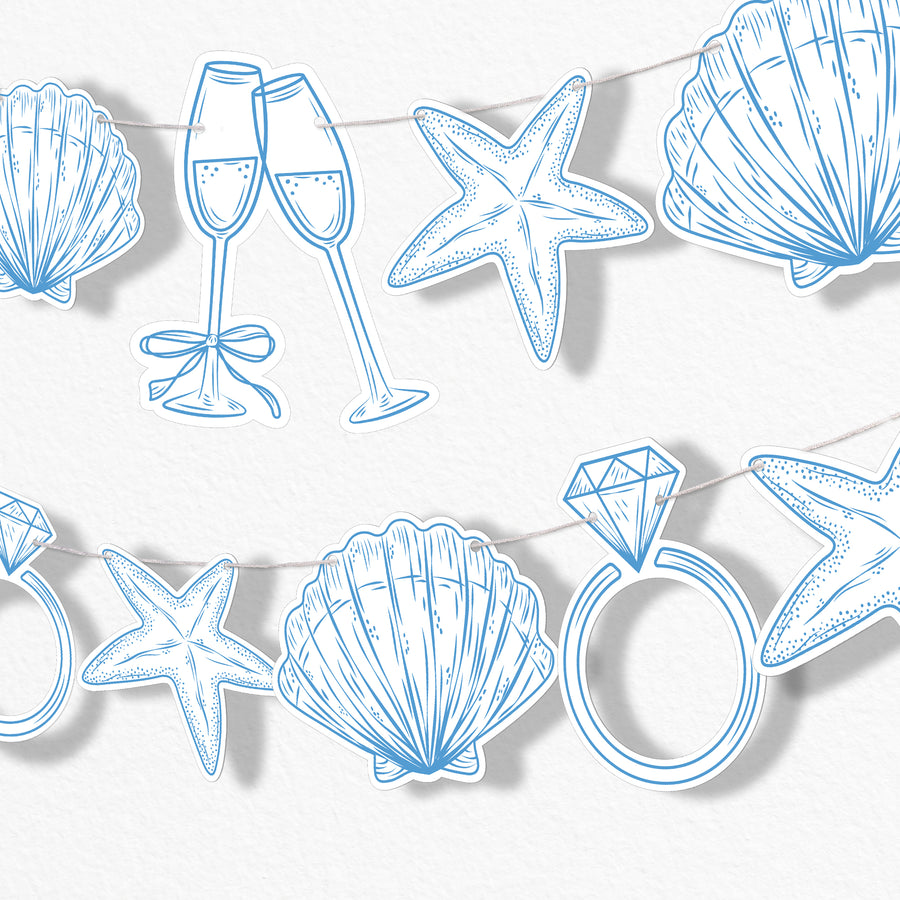 Last Toast on the Coast Garland Banner - 15 Pc