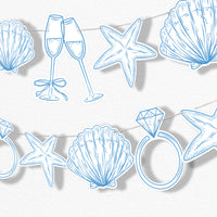 Last Toast on the Coast Garland Banner - 15 Pc
