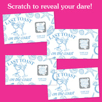 Last Toast on the Coast Dare Scratch Off Card Game - 22 Ct