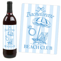 Last Toast on the Coast Wine Bottle Labels - 4 Ct