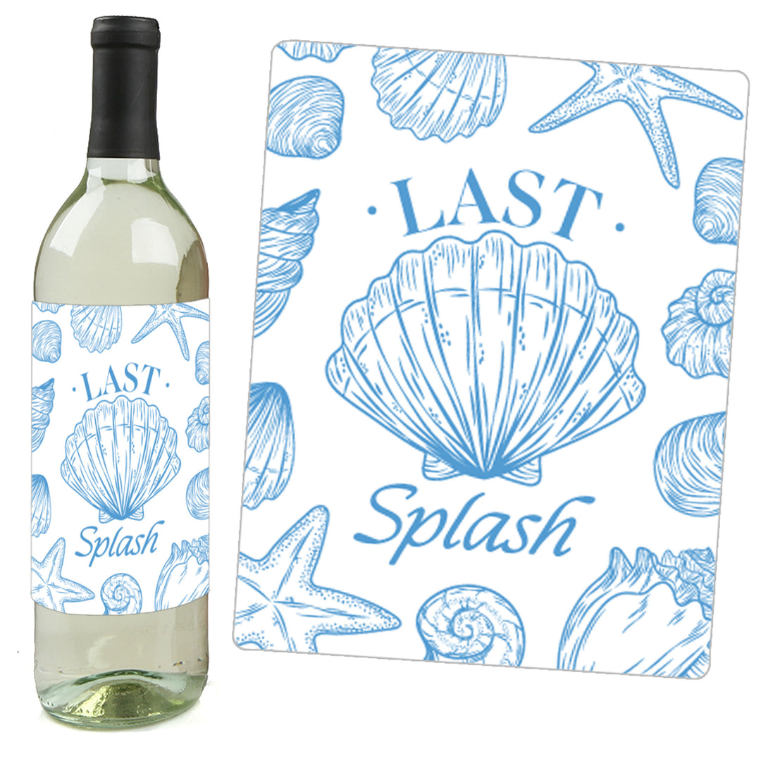 Last Toast on the Coast Wine Bottle Labels - 4 Ct