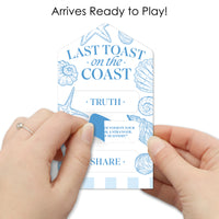 Last Toast on the Coast Truth, Dare, Share Pull Tabs Game - 12 Ct