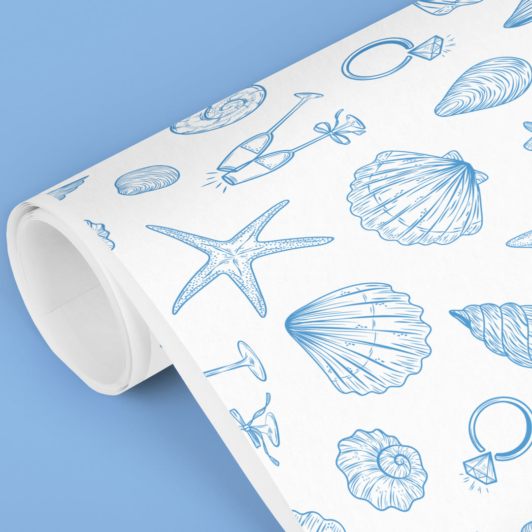 Last Toast on the Coast Wrapping Paper