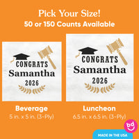 Custom Text - Law School Grad Napkins