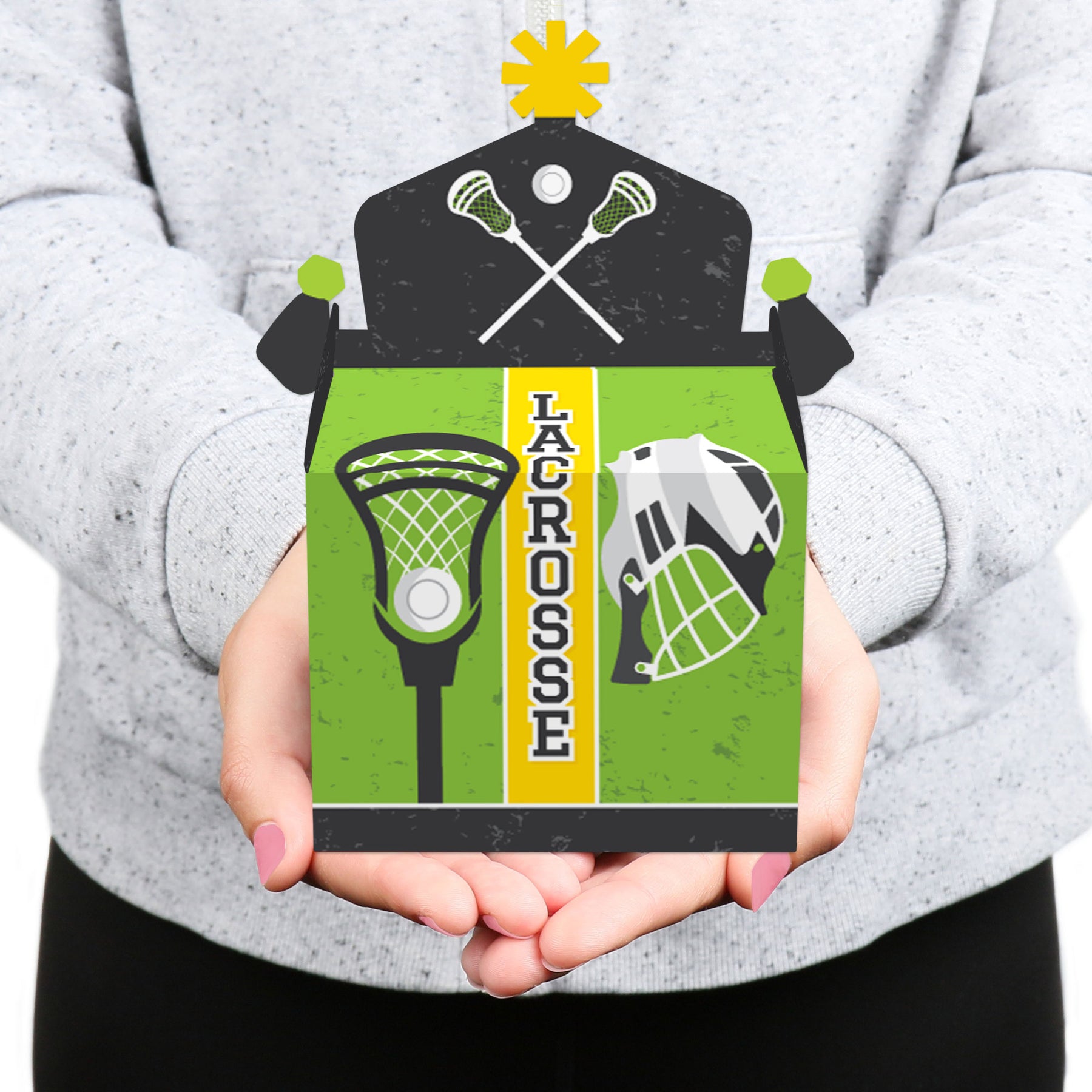 Lax to the Max Lacrosse Treat Box Party Favors Party Goodie Gable