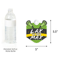 Lax to the Max - Lacrosse - Helmet, Stick, and Shield Decorations DIY Party Essentials - Set of 20