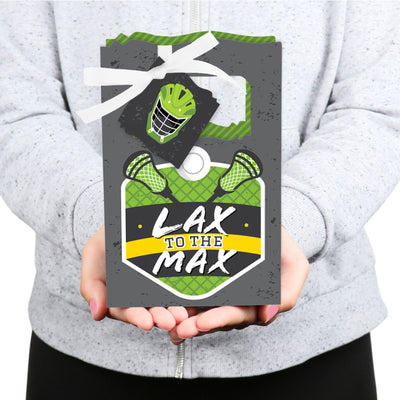 Lax to the Max - Lacrosse - Party Favor Boxes - Set of 12