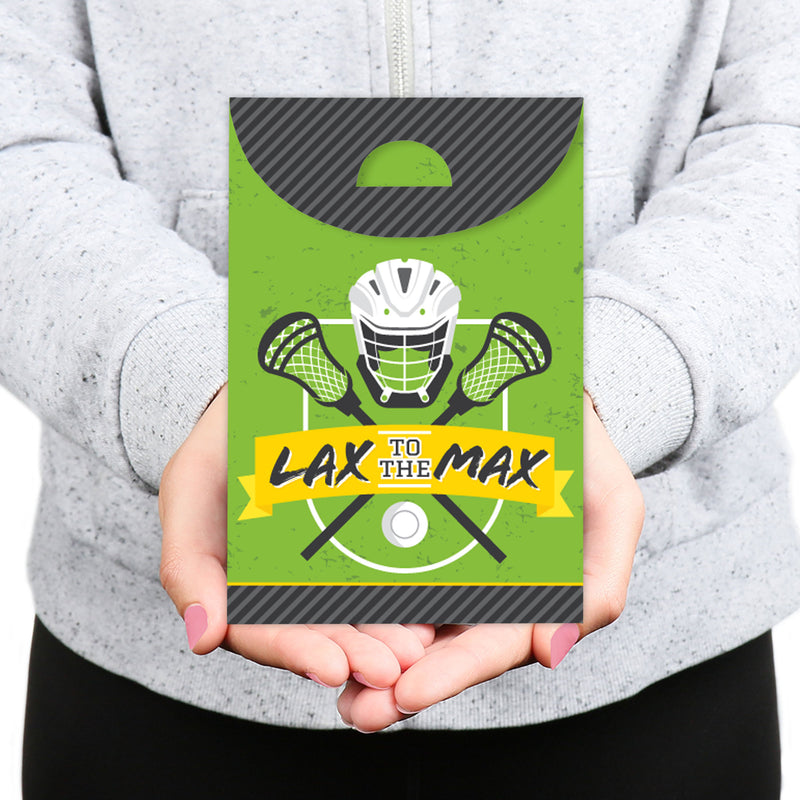 Lax to the Max - Lacrosse - Gift Favor Bags - Party Goodie Boxes - Set of 12