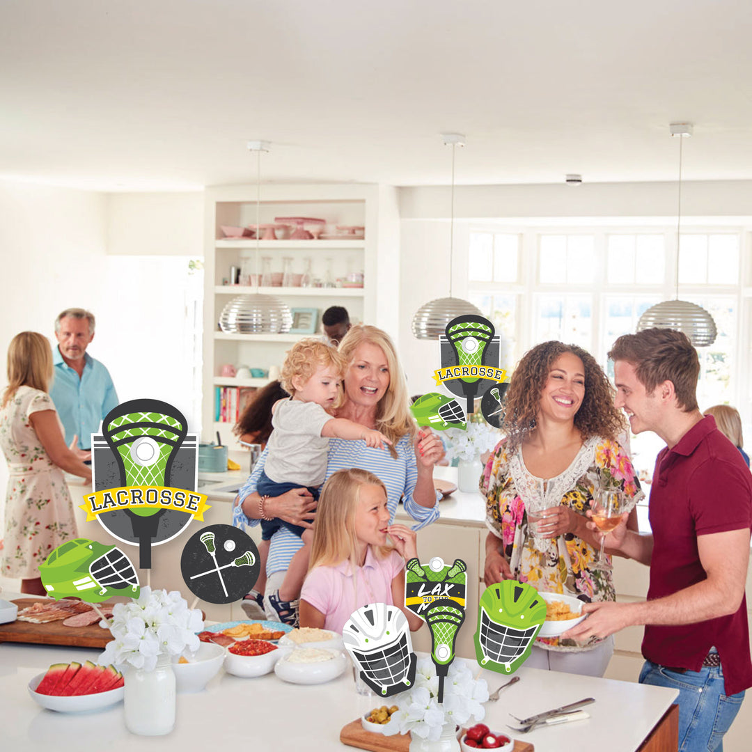 Lax to the Max - Lacrosse - Party Centerpiece Sticks - Showstopper Table Toppers - 35 Pieces