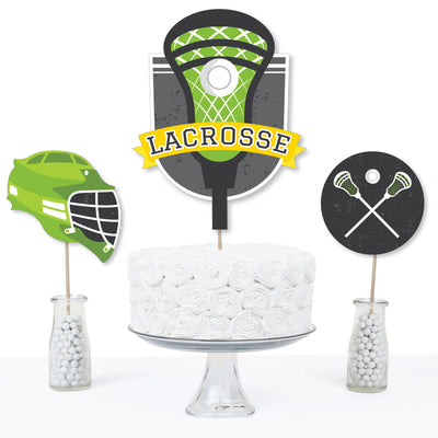 Lax to the Max - Lacrosse - Party Centerpiece Sticks - Table Toppers - Set of 15