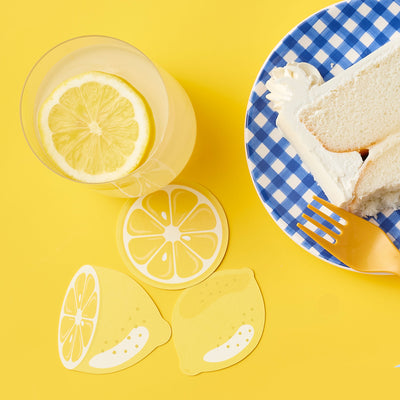 So Fresh - Lemon - DIY Shaped Citrus Lemonade Party Cut-Outs - 24 ct