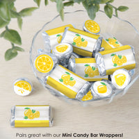 So Fresh - Lemon - Citrus Lemonade Party Small Round Candy Stickers - Party Favor Labels - 324 Count