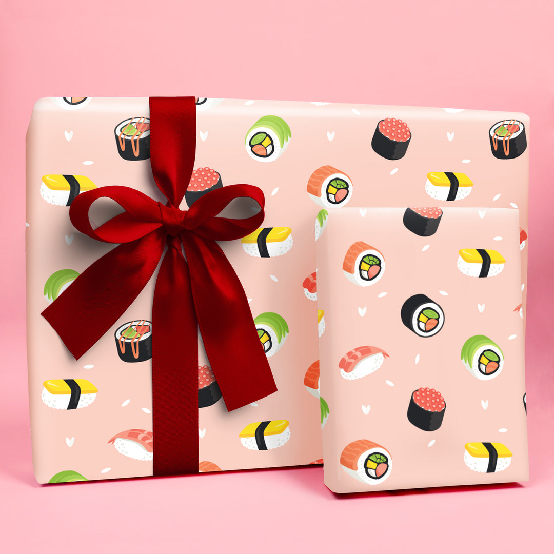 Pink Sushi Wrapping Paper