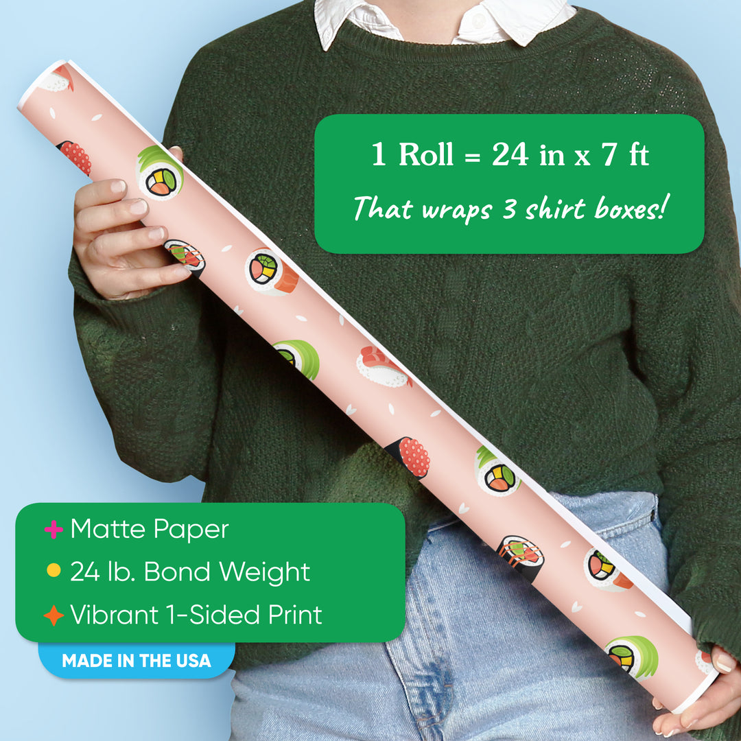 Pink Sushi Wrapping Paper