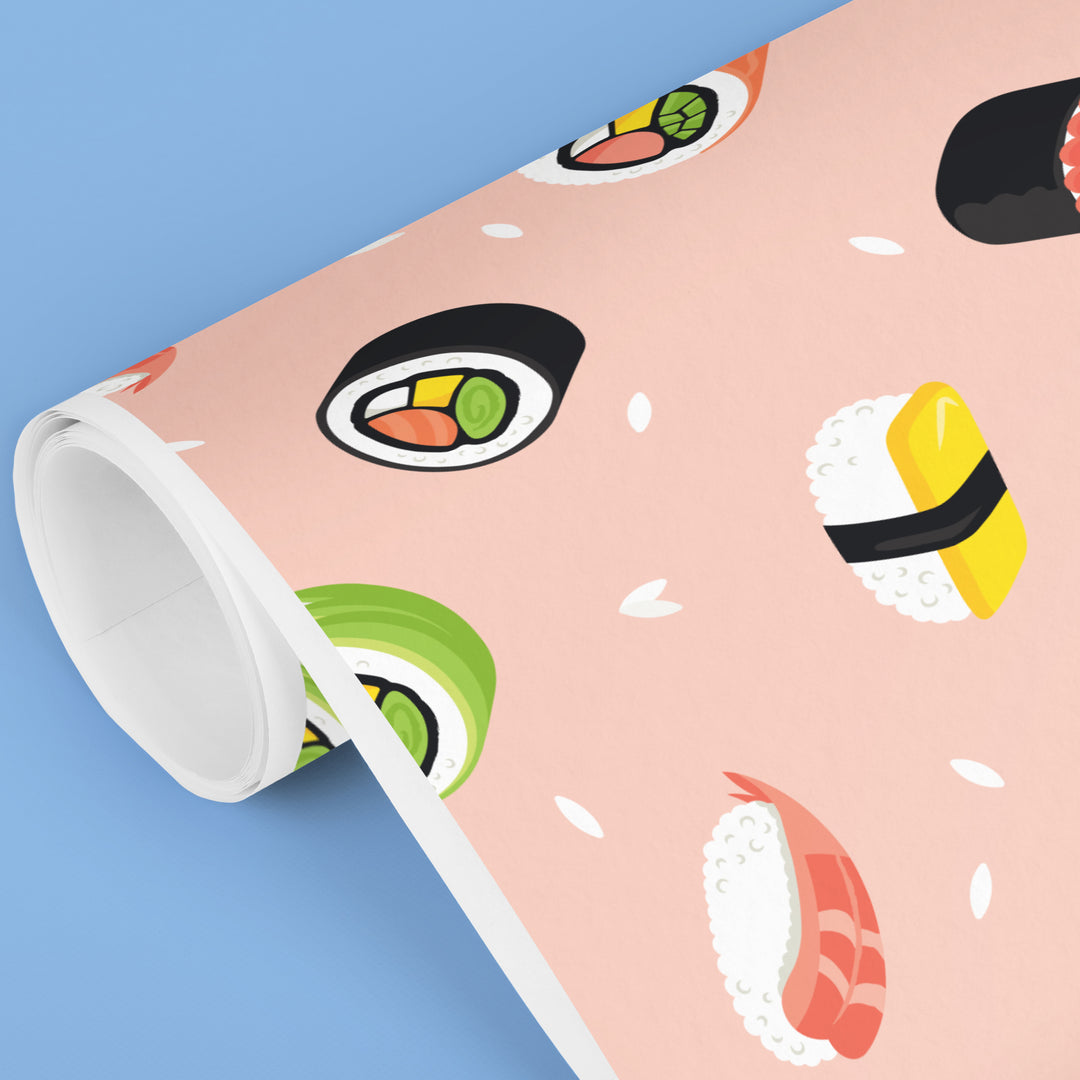 Pink Sushi Wrapping Paper