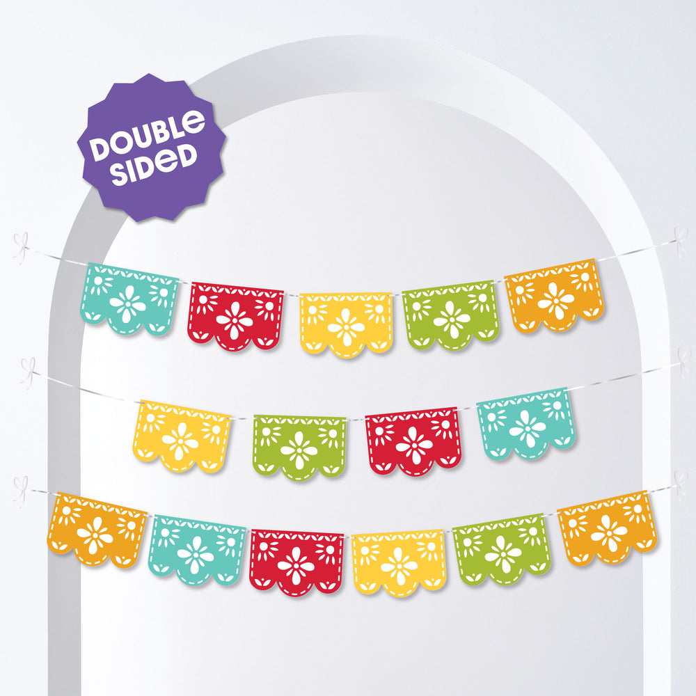 Let's Fiesta Garland Banner - 15 Pc