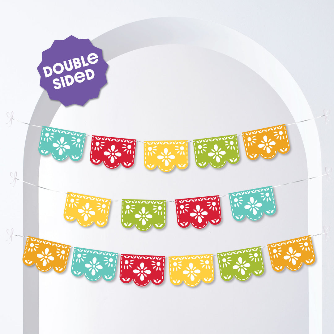 Let's Fiesta Garland Banner - 15 Pc