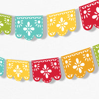 Let's Fiesta Garland Banner - 15 Pc
