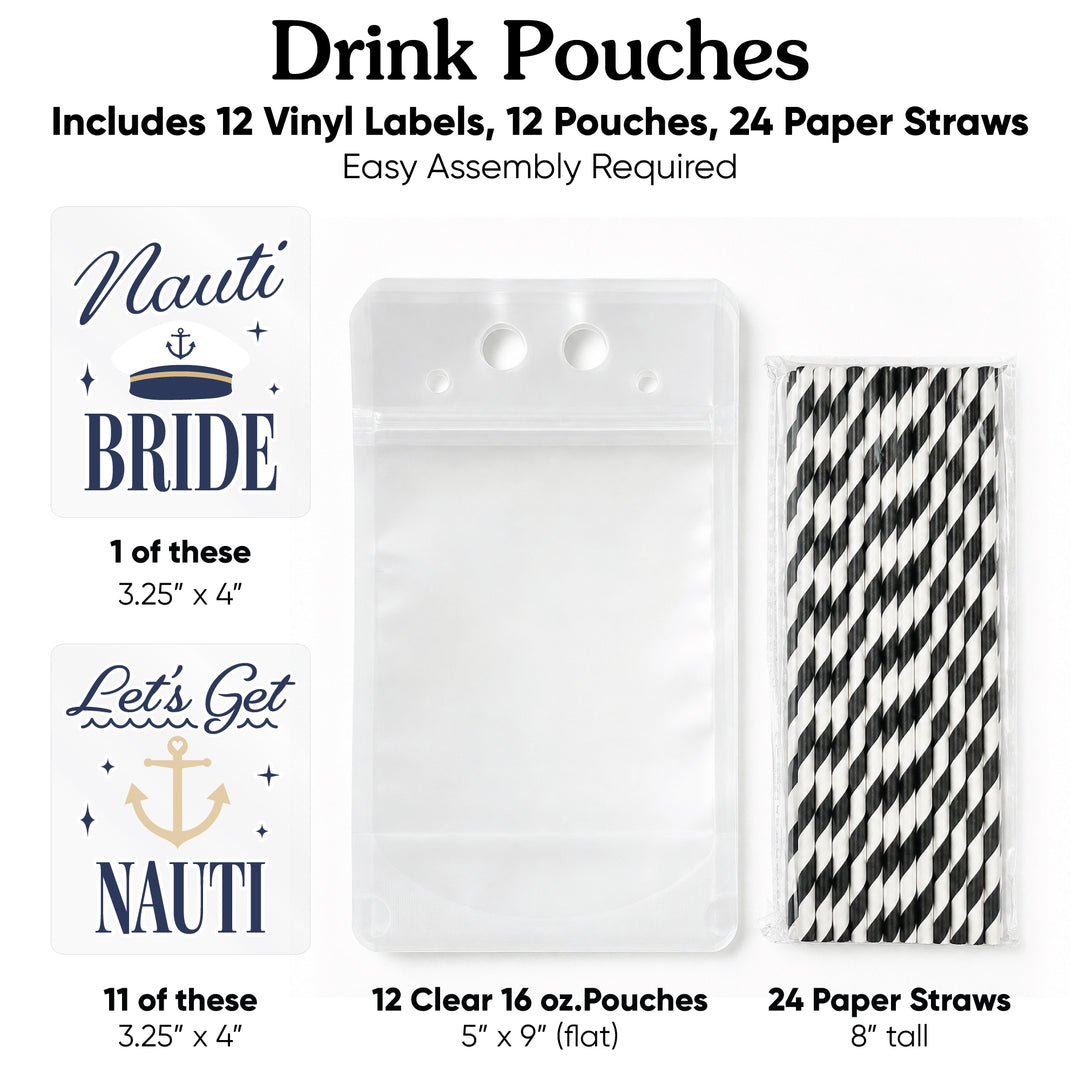 Drink Pouches - Let's Get Nauti - 12 Ct