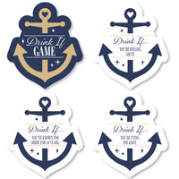 Let’s Get Nauti Drink If game cards nautical bachelorette party game set