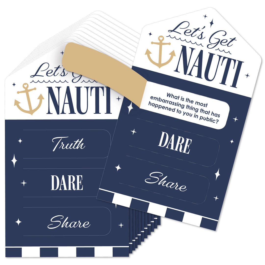 Let’s Get Nauti pull tabs game cards truth dare share bachelorette