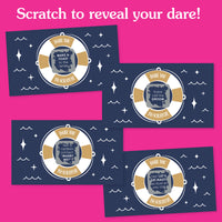 Lifesaver design scratch off cards cardstock detail view