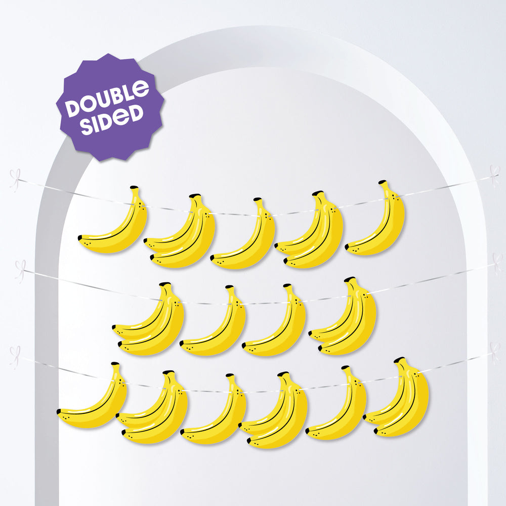 Banana Garland Banner - 15 Pc