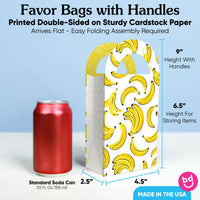 Let's Go Bananas Paper Favor Bags - 12 Ct