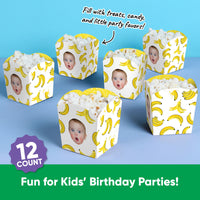 Custom Face Let's Go Bananas Treat Boxes - 12 Ct