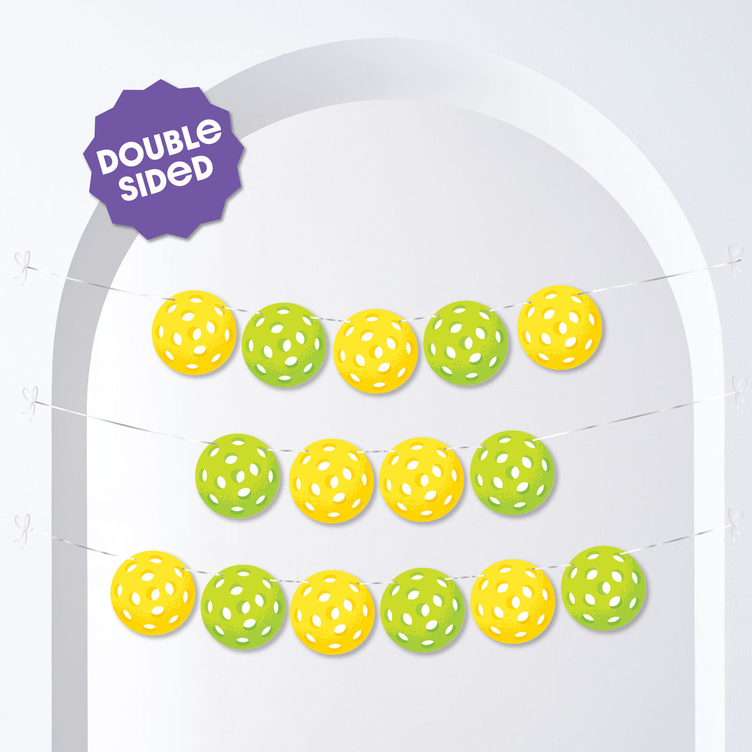 Pickleball Garland Banner - 15 Pc