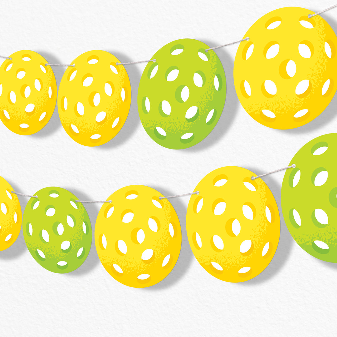 Pickleball Garland Banner - 15 Pc