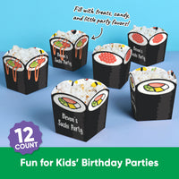 Custom Text Sushi Treat Boxes - 12 Ct